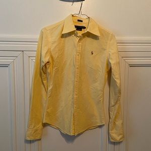 Ralph Lauren Yellow Button Down Shirt